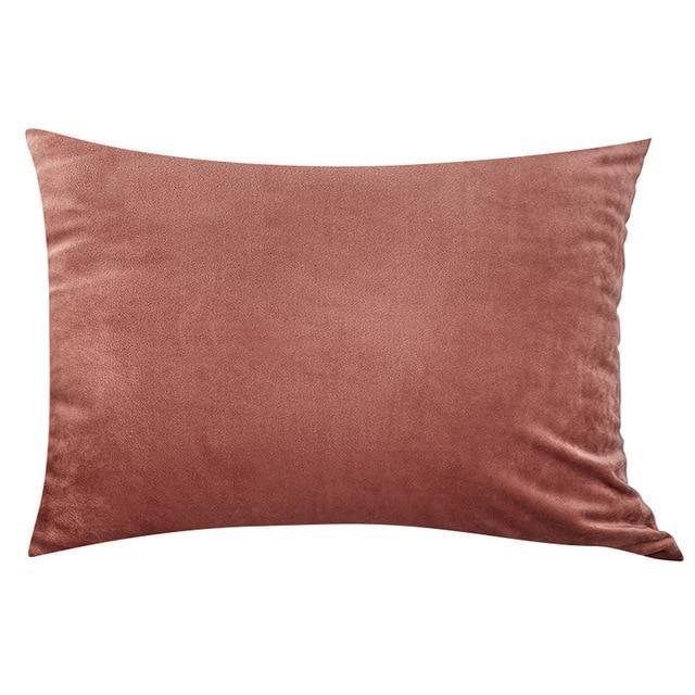 Coussin Rectangulaire Rose Poudré | Housse Déco