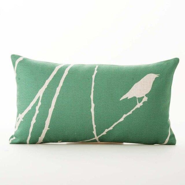 Coussin Rectangulaire Vert d'eau | Housse Déco