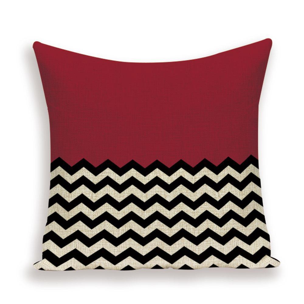 Coussin Rouge Bordeaux | Housse Déco