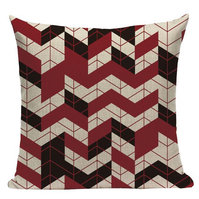 Coussin Rouge Brique | Housse Déco