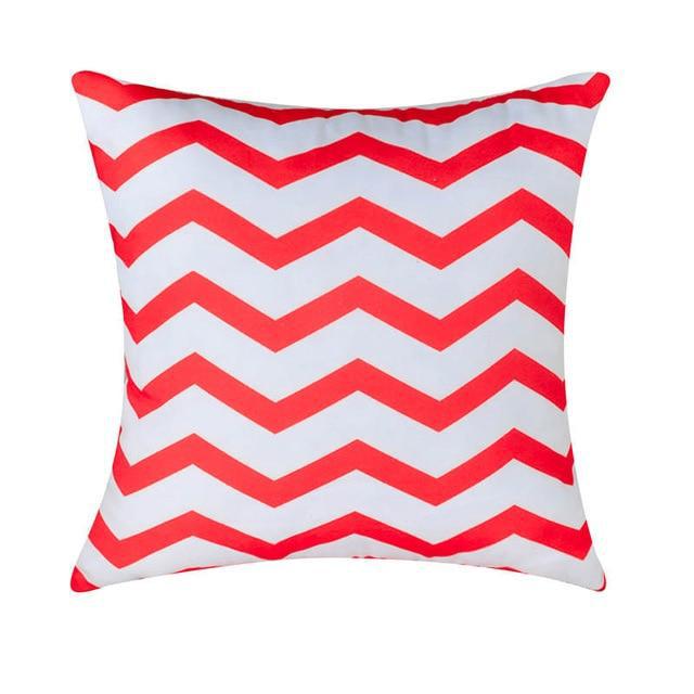 Coussin Rouge et Blanc | Housse Déco