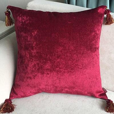 Coussin Rouge Satin | Housse Déco