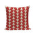 Coussin Rouge Scandinave