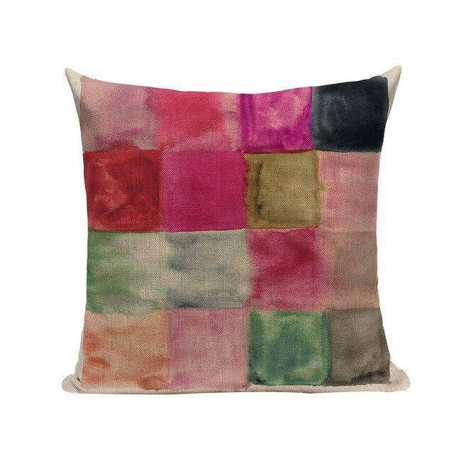 Coussin Tissu Geometrique | Housse Déco