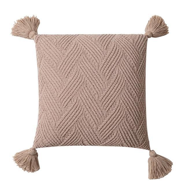 Coussin Tricot Coton | Housse Déco