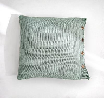 Coussin Vert Coton | Housse Déco