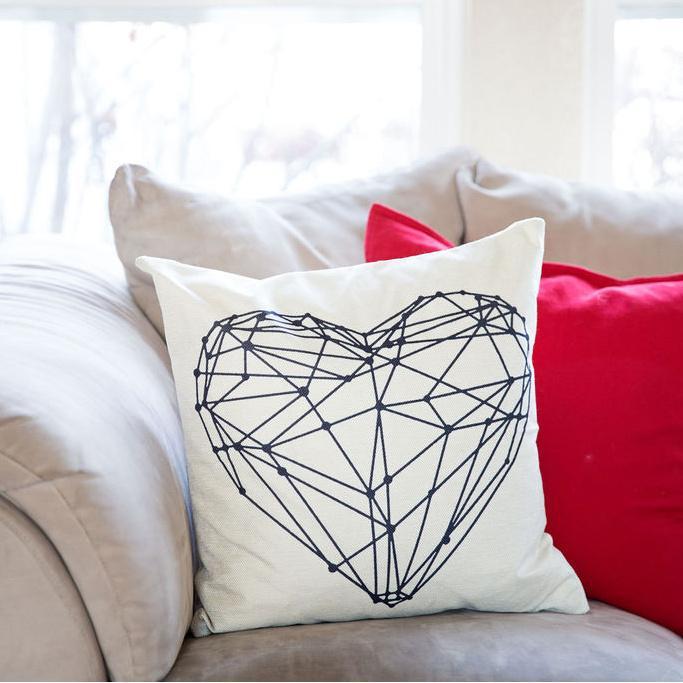 Coussin Personnalisable Lin Un Côté