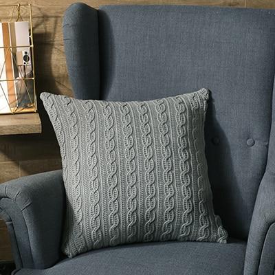 Housse Coussin Coton Gris | Housse Déco