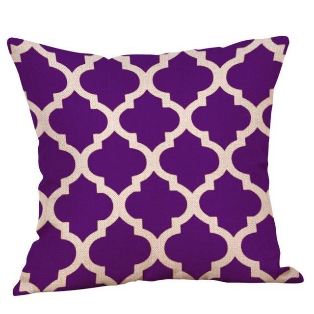 Housse Coussin Mauve