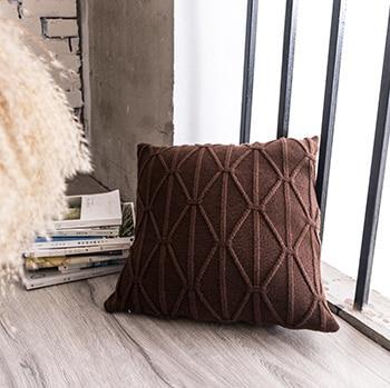 Housse Coussin Tricot Torsade | Housse Déco