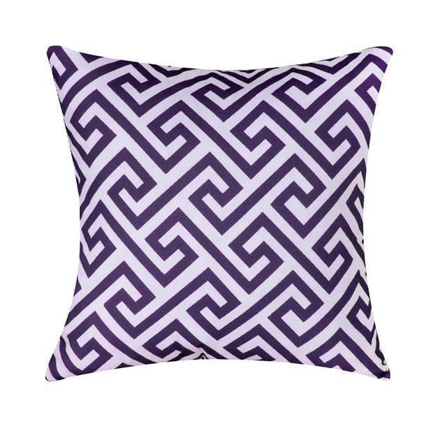 Housse Coussin Velours Violet Clair