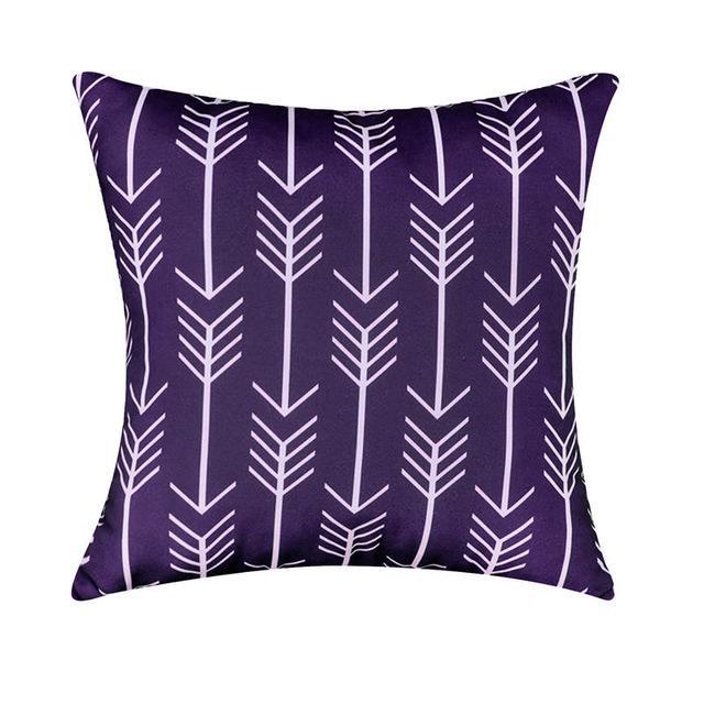 Housse Coussin Velours Violet Scandinave