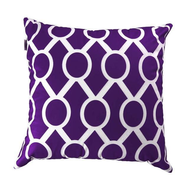 Housse Coussin Violet Foncé
