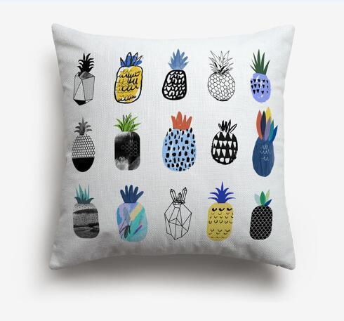Housse de Coussin 40x40 Ananas | Housse Déco