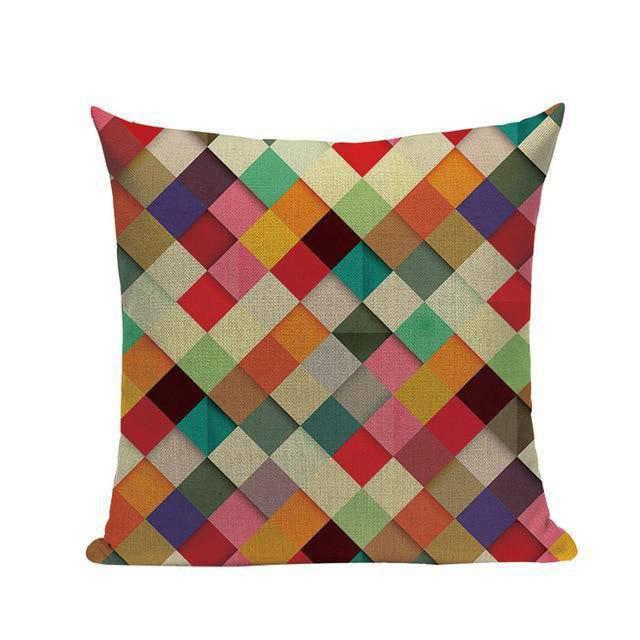 Housse de Coussin 40x40 Geometrique | Housse Déco