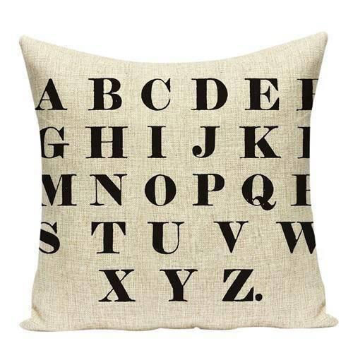 Housse de Coussin avec Texte | Housse Déco