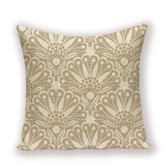 Housse de Coussin Boheme Beige | Housse Déco