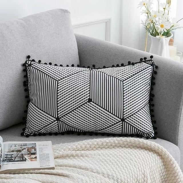 Housse de Coussin Rectangulaire Ethnique | Housse Déco