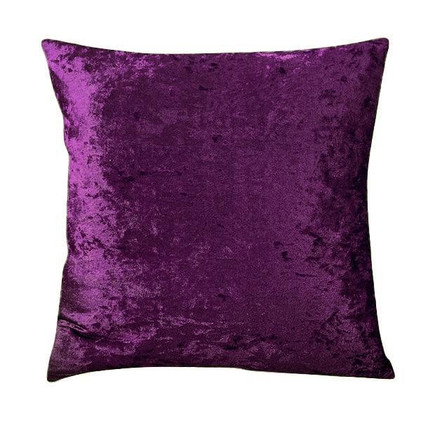 Housse de Coussin Velours Violet