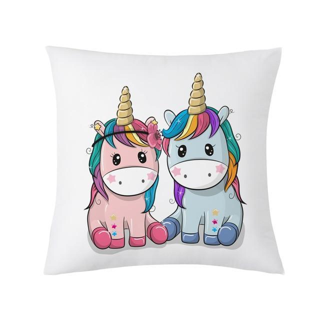 Licorne sur Coussin | Housse Déco