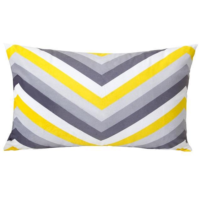 Coussin Geometrique Gris | Housse Déco