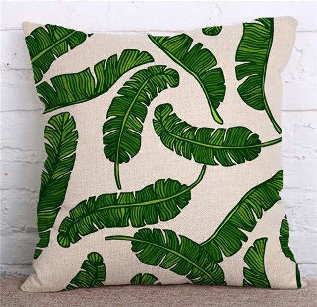 Coussin Feuillage Tropical | Housse Déco