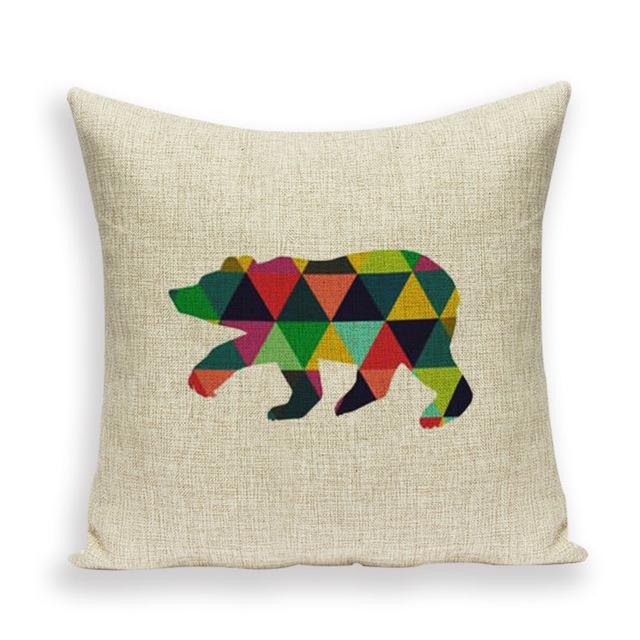 Coussin Ours Polaire | Housse Déco