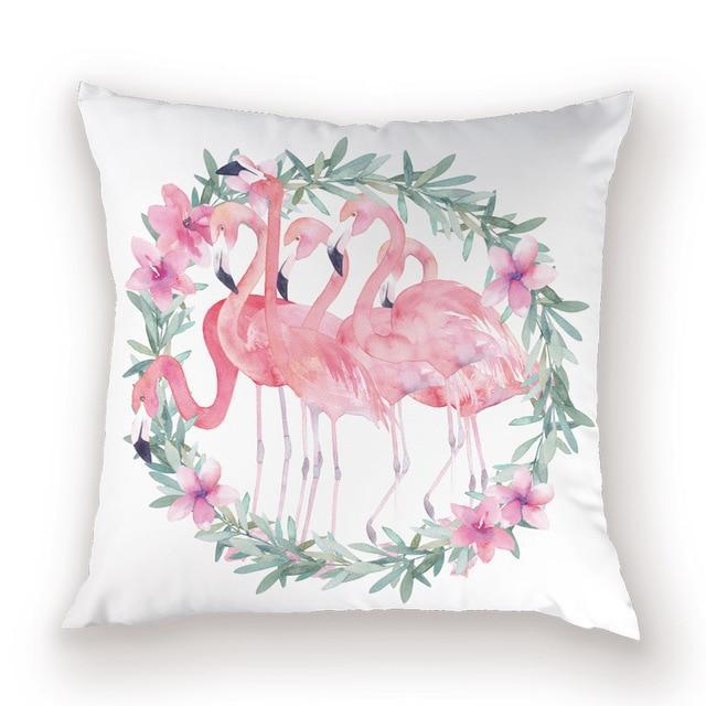Housse de coussin Flamant Rose Corona