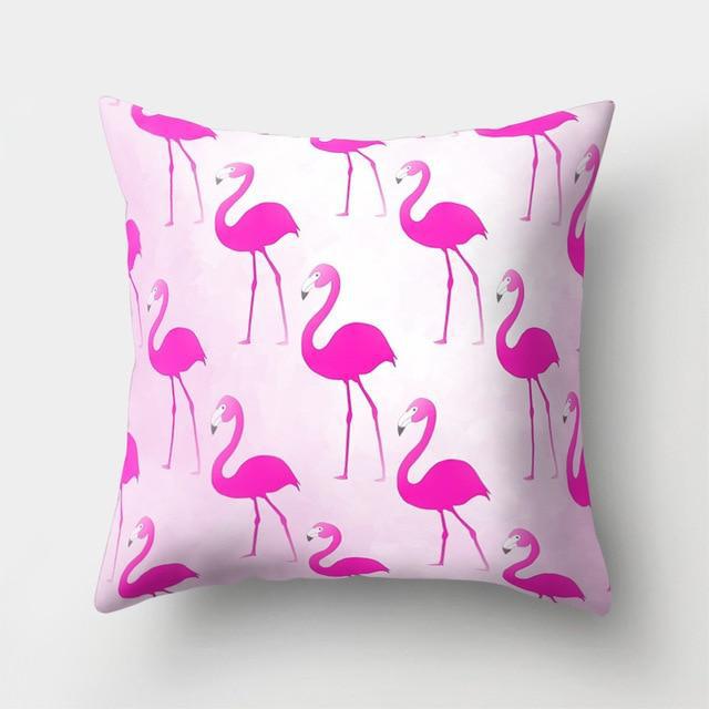 Housse de coussin Flamant Rose Fushia