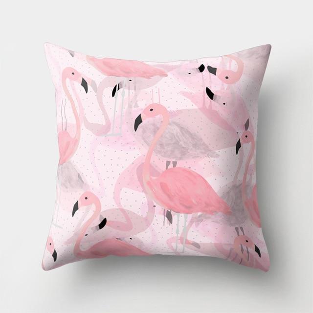 Housse de coussin Flamant Rose Pale