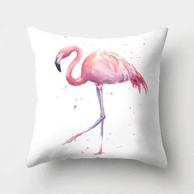 Housse de coussin Flamant Rose Nymphe
