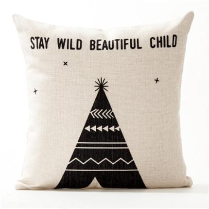 Housse de coussin Enfant Tipi