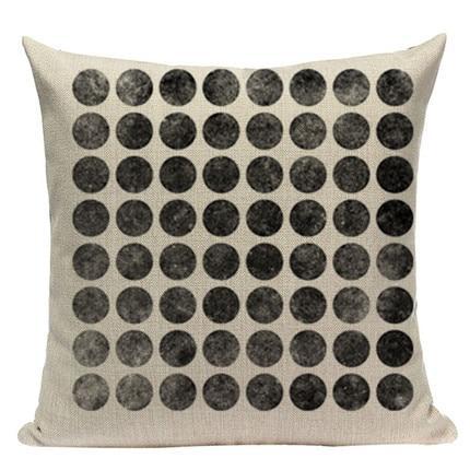 Coussin Graphique Noir et Blanc | Housse Déco