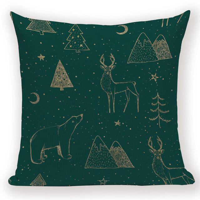 Housse de Coussin de Noël Sapin