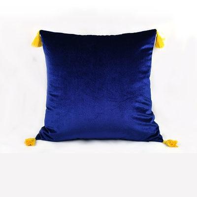 Coussin Velours Bleu Nuit | Housse Déco
