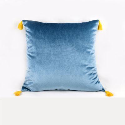Coussin de Velours Bleu | Housse Déco