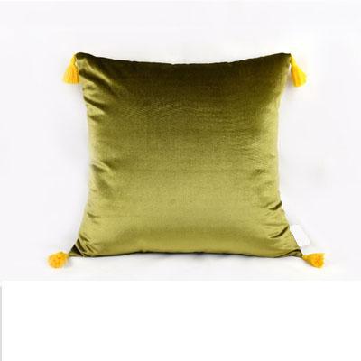 Coussin en Velours Vert | Housse Déco