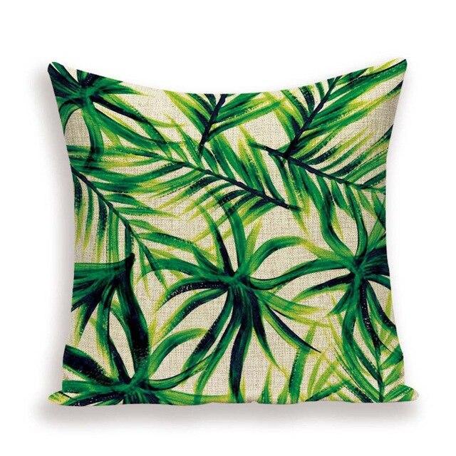 Coussin Feuillage Tropical | Housse Déco