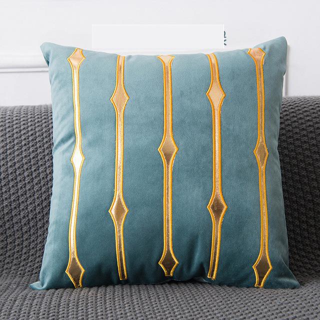 Coussin Velours Vert d'Eau | Housse Déco
