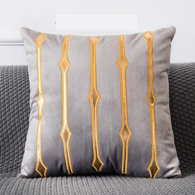 Coussin Velours Gris Anthracite | Housse Déco