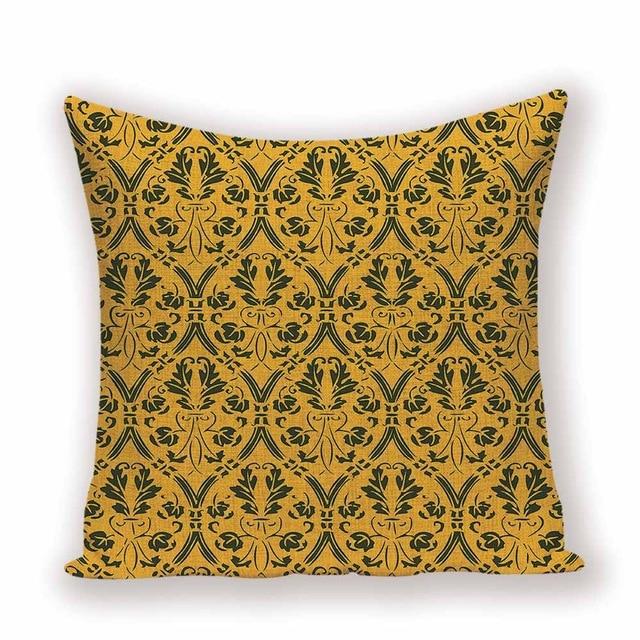Coussin Bohème Moutarde