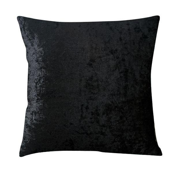 Coussin Noir Brillant | Housse Déco
