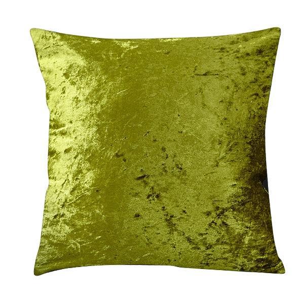 Coussin Velours Vert Pomme | Housse Déco