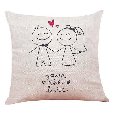 Coussin Coeur Mariage