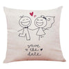 Coussin Coeur Mariage