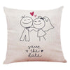 Coussin Coeur Mariage