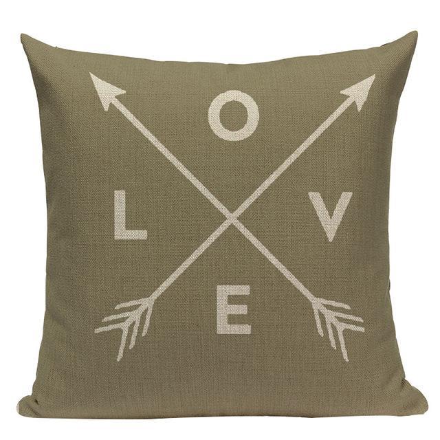 Housse Coussin Kaki | Housse Déco