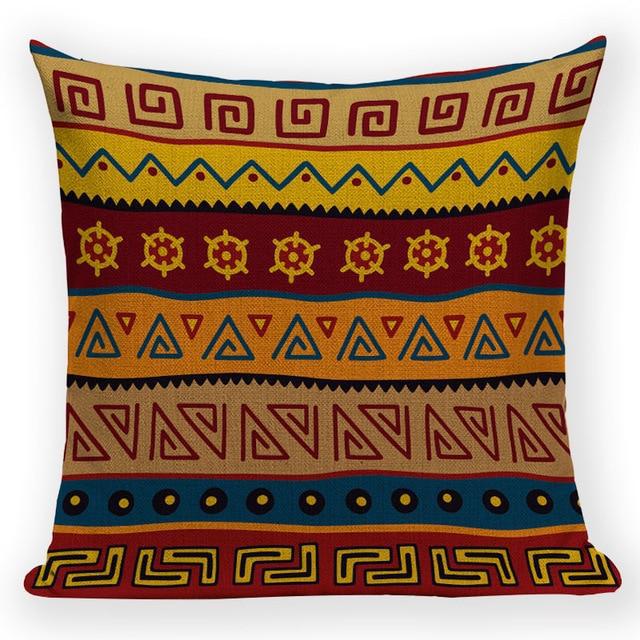 Housse de Coussin imprimé Ethnique | Housse Déco