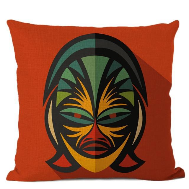 Coussin Tête Africaine