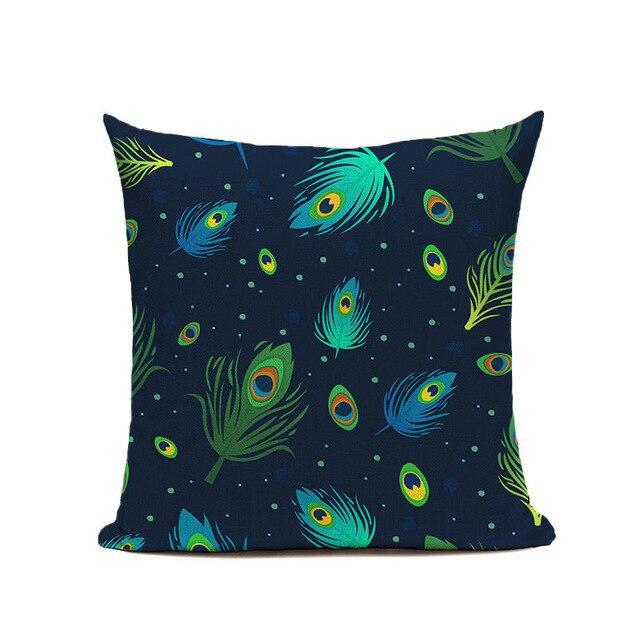 Coussin Tropical Bleu | Housse Déco